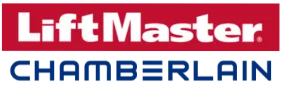 LiftMaster and Chamberlain brand logos, representing trusted garage door opener manufacturers.